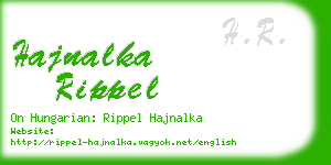 hajnalka rippel business card